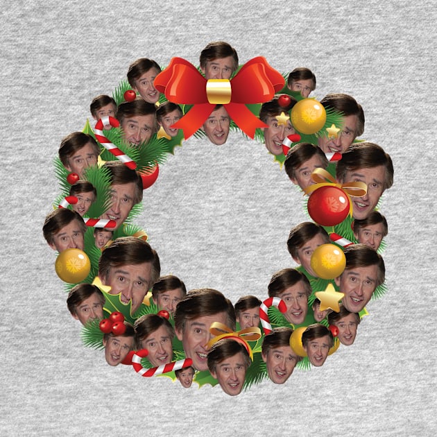 Alan Partridge Multiface Christmas Wreath by Rebus28